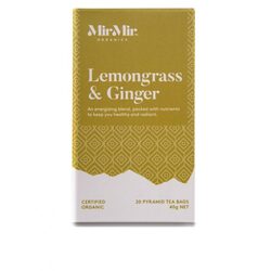 MirMir Organics - Cert Organic Lemongrass Ginger 40gm