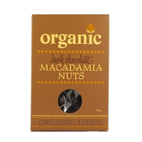 Organic Times - Dark Chocolate Coated Macadamias 150g Per Packet
