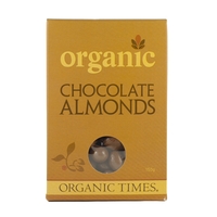 Organic Times - Milk Chocolate Coated Almonds 150g Per Packet