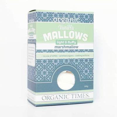 Organic Times - Organic Marshmallows 100g Per Packet