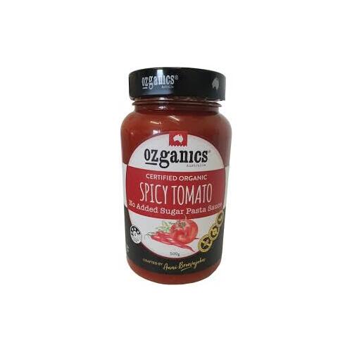 Ozganics - Spicy Tomato Pasta Sauce 500g Per Jar