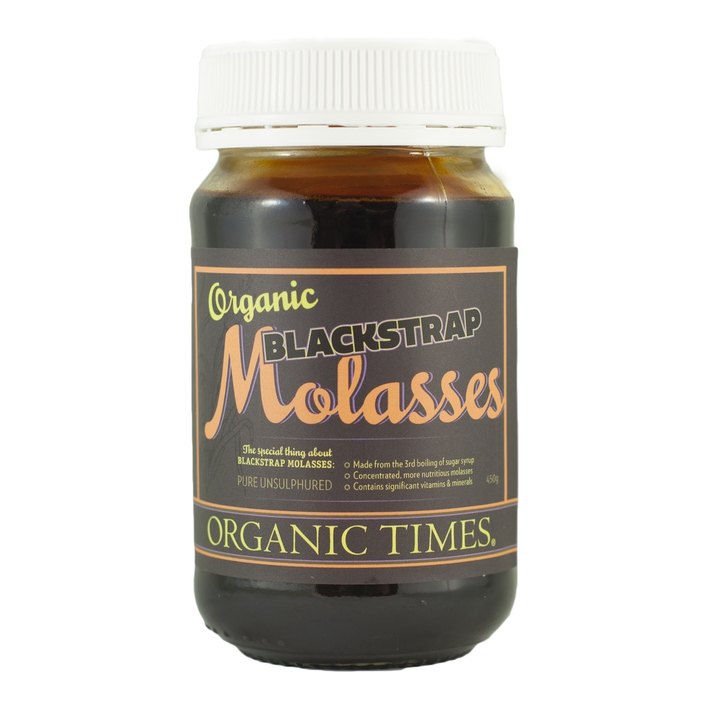 Organic Times - Black Strap Molasses 400g Per Jar